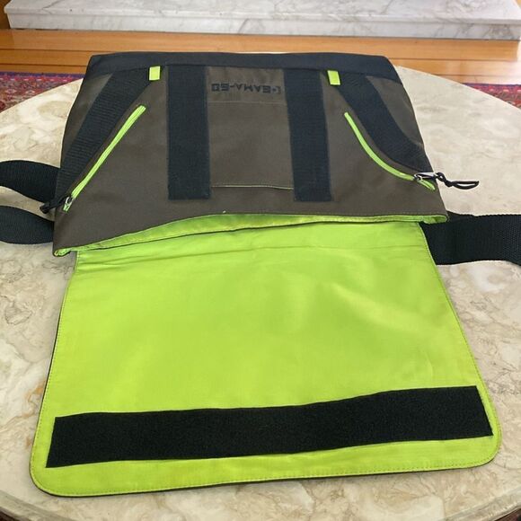 Authentic Gama-Go Birds Extra Large Heavy Nylon Messenger Bag Brown Owl Guitar - Picture 12 of 16